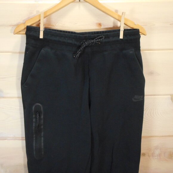 Nike Sportswear Tech Fleece Pants Women's Size M Black CW4292-010 Pockets - Picture 3 of 8